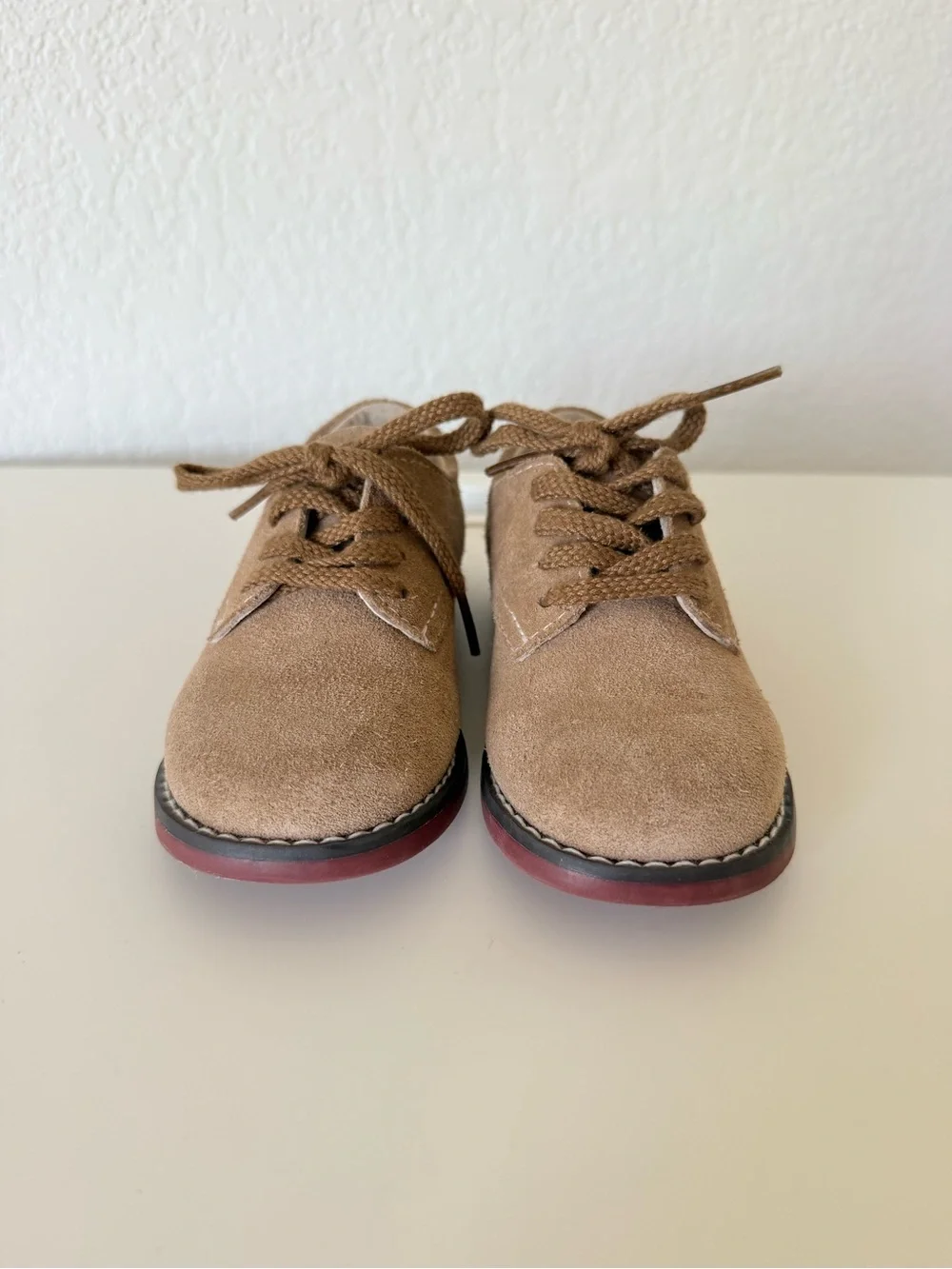 Boys Footmates Buckey Oxford Suede Lace-Up Shoes